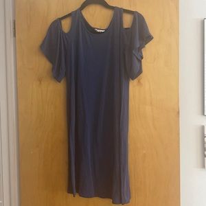 Freeway cold shoulder blue dress. Size S.